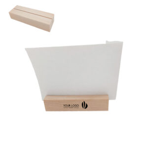 Natural Wood Place Card Holder