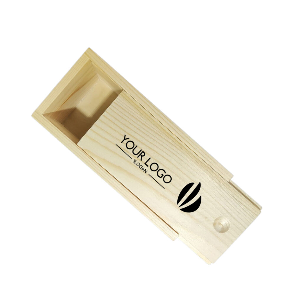 Wood Box with Sliding Lid
