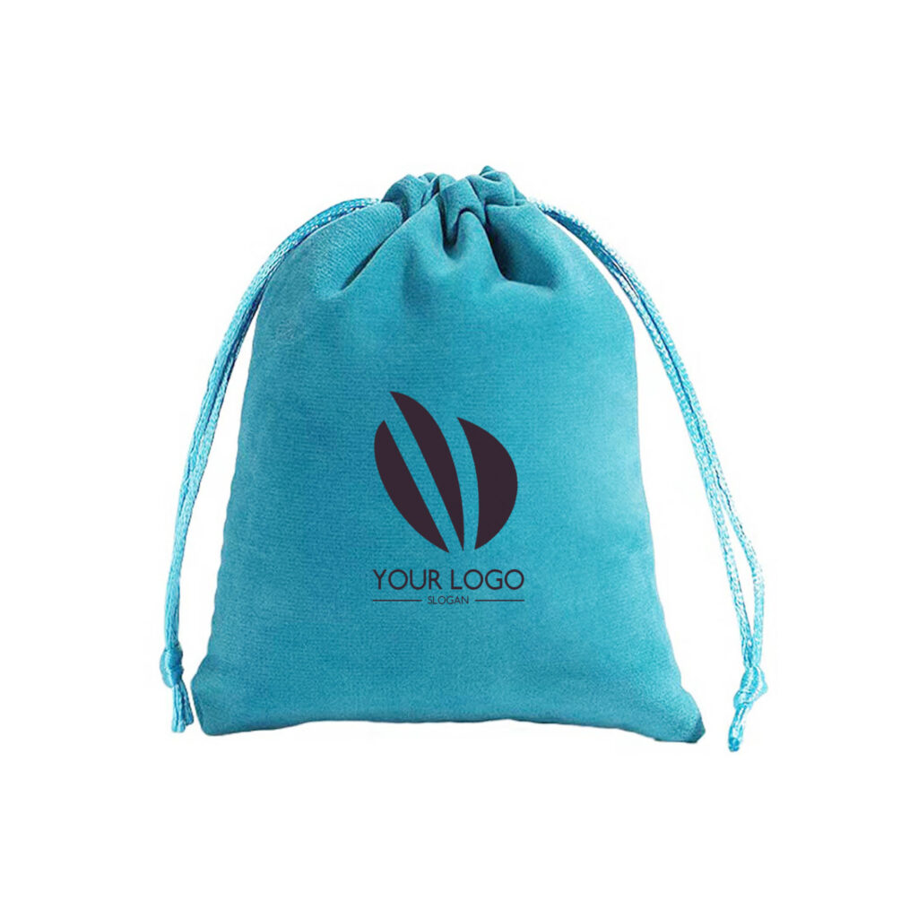 Portable Colorful Flannelette Drawstring Gifts Bag