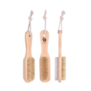 Wooden 2 Sides Foot File Callus Remover and Brush