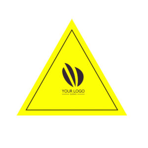 PVC Triangle Adhesive Sticker