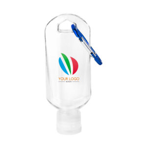 2oz Portable Bottle with Carabiner for Hand Sanitizer