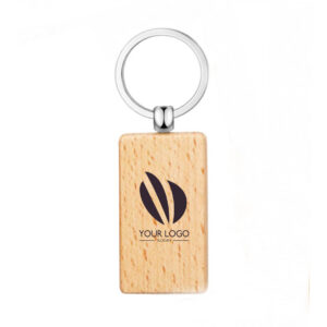 Rectangle Wooden Keychain