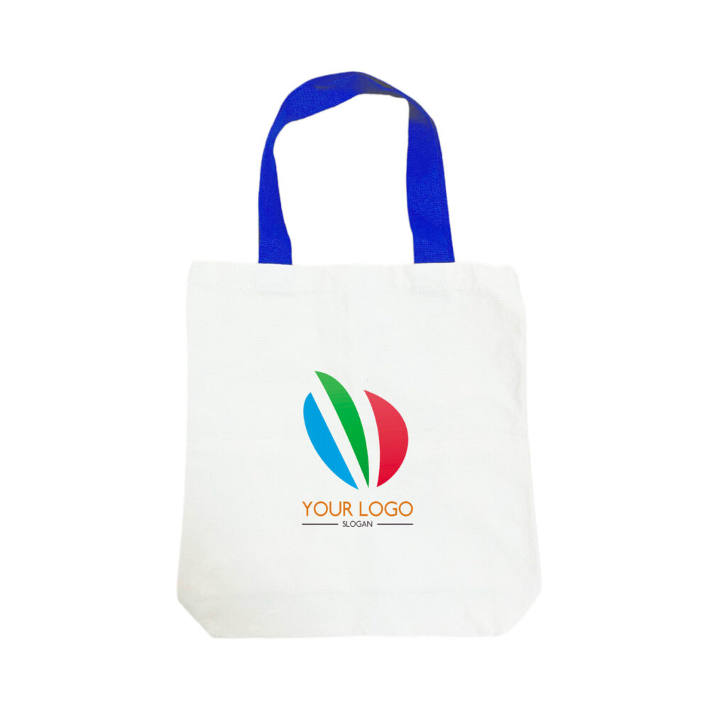 12oz Cotton Canvas Bag w Color Handles