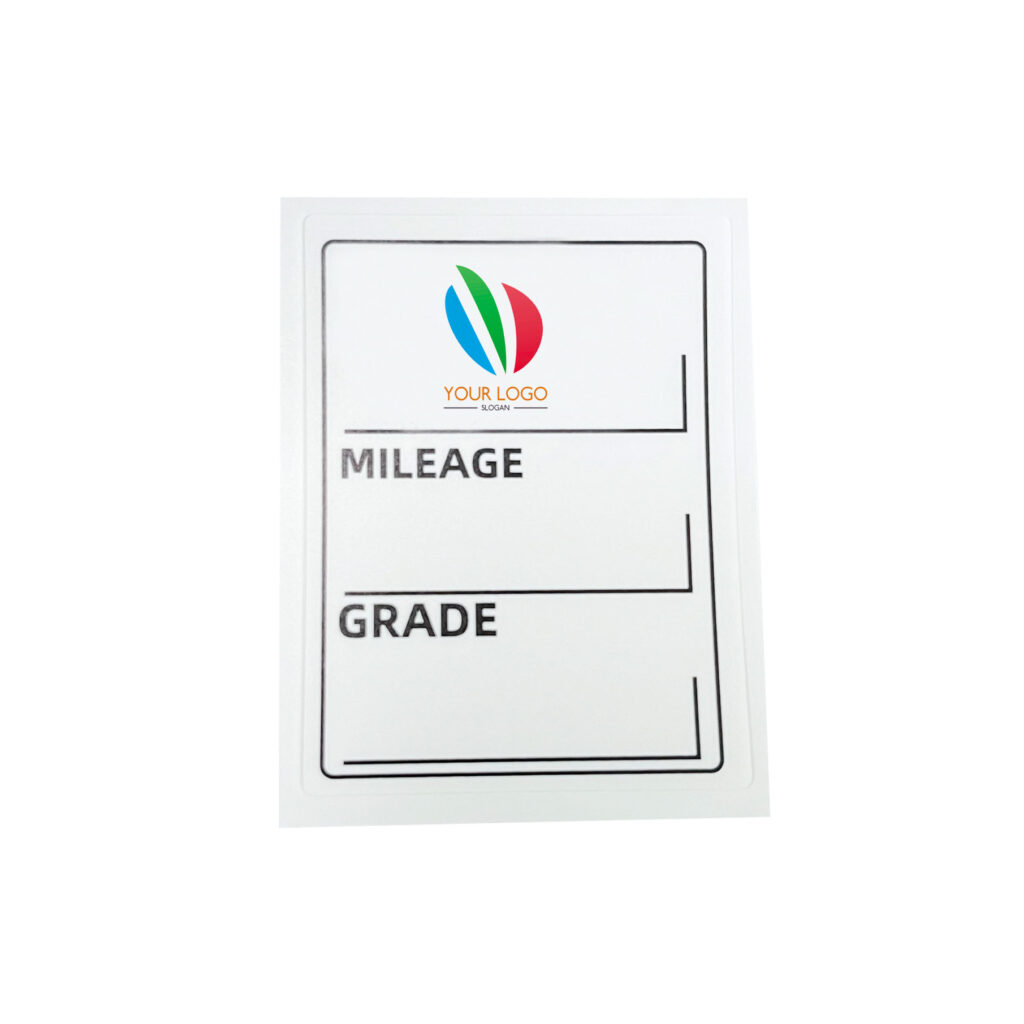 Static Cling Sticker for Fuel Tank Cap