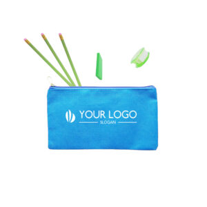 8.5inx5in Non-Woven Pencil Pouch Zipper Closed