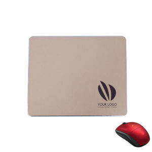 Gaming Aluminum Mouse Pad with Non-slip Rubber Base 8.6inx7in