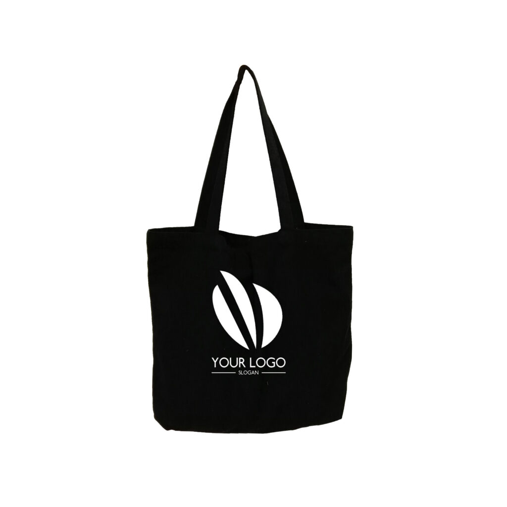 Black Color Canvas Shopping Bag