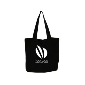 Black Color Canvas Shopping Bag
