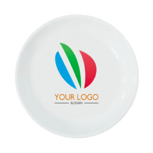 8inch White Melamine Flat Dinner Plate