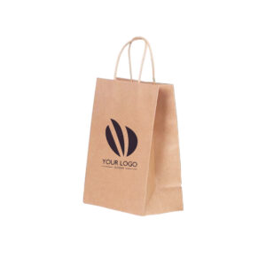 Colorful Kraft Paper Gift Bag with Twist Handle
