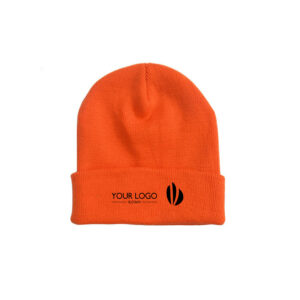 Custom Acrylic Knitted Beanie Sport Cap with Cuff