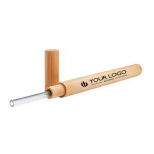 Glass Straw with Bamboo Case
