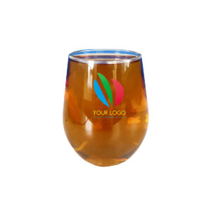 8oz Plastic Transparent Wine Tumbler