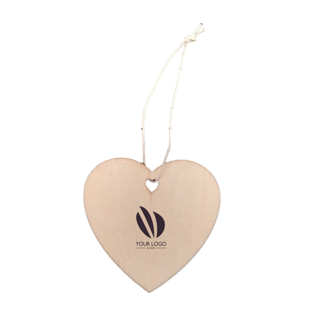 Hanging Wooden Love Heart for Decoration