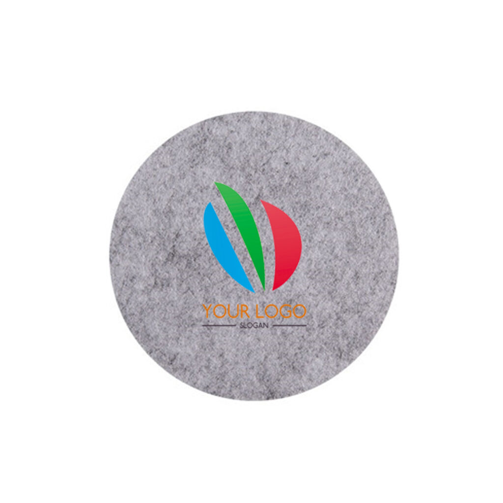 3.5" Round Felt Coaster