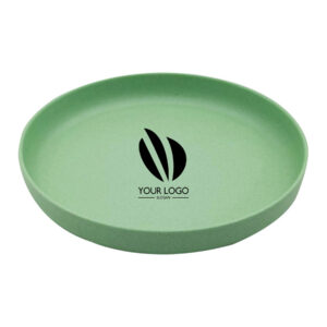 7in Solid Color Bamboo Fiber Dinner Plate
